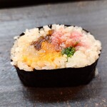 松寿司 たにがわ - 巻物（かんぴょう、マグロのすき身、ウニ、あじ、ネギ等）