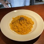 リストランテ バル ヴァリオ - 新鮮生ウニのクリームソーススパゲティーニ