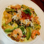 肴のほね - カニとエビ・アボガドのサラダ