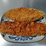 わぎゅう食堂 くらもち - 白身魚フライ、イカフライ