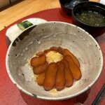 天ぷら もっこす - からすみご飯