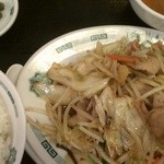 日高屋 - 肉野菜炒め定食(680円）