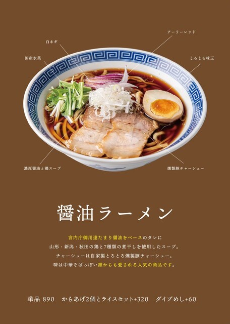 黄金製麺食堂 - 六原（ラーメン）の写真