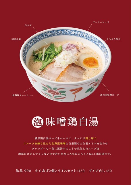 黄金製麺食堂 - 六原（ラーメン）の写真