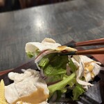 つる亀庵 - 冷しゃぶの下の野菜