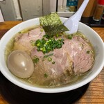 伊達屋 - 塩チャーシュウメン1230円＋煮玉子120円