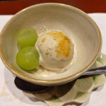 割烹 清風 - 焼きリンゴのアイス