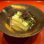 寿司一 - 水菜のお浸し。