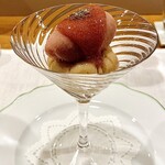 263701716 - 口直し　　イチジク、くるみ、吉野本葛、カルダモンのハーモニーが爽やか