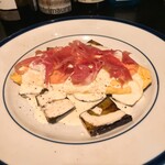 山下食堂 - 茄子のソテーとオムレツ　パルミジャーノのクリーム