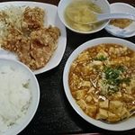 Yousukou - 麻婆豆腐と唐揚げセット