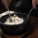 焼肉 ONAKANOMIKATA - 石焼きビーフガーリックライス