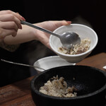 焼肉 ONAKANOMIKATA - 石焼きビーフガーリックライス