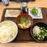 すき家 - 料理写真:納豆まぜのっけ朝食･ごはんミニ（330円）
