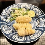 銀座 上瀧 - 2024.8.  淡路産鱧の椒塩海苔添え~辣子鱧椒塩海苔~