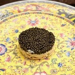 銀座 上瀧 - 2004.8.  オシェトラキャビアとタラバガニの冷菜~魚子醬鱈場蟹干絲~