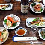 よし半 - 宴会料理（一部）