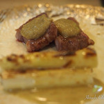 寿し鐵 おおしお - 炭火焼
      静岡牛 蕗のとうのソース
      ホワイトアスパラ 玉子の素の金山寺