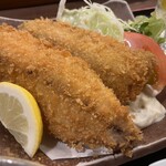 やどかり - 鯵フライ拡大