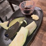炭達磨 - 水なすの浅漬け　550円