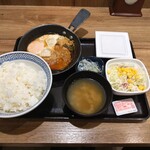 吉野家 - ハムエッグ納豆定食