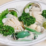 魚八本店 - つがい鮑　6300円(時価)