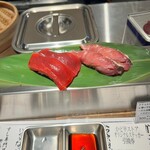 野毛 かど平 - 鮪の赤身と赤さば！赤さばは初めて食べたけどめちゃくちゃ美味かった〜！