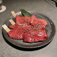 和牛焼肉キムズ Kim's ROPPONGI - 赤身3種盛(シンシン、カメノコ、マルカワ)。美味し。