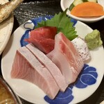 しんのすけ - 刺身三種盛り