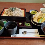 暖屋 秋田大學病院前店 - 石臼挽き天ぷら蕎麦小丼御膳