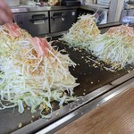 오코노미야키 타치코마 - 오코노미야키 제작 중③