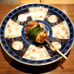 薪鳥新神戸 - 京都 高坂鶏 ふくらはぎ + 黄韮ソース