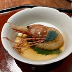 一碗水 - ボタンエビ紹興酒漬け