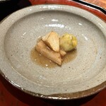 一碗水 - マコモダケ・栗・レンコン・海老の卵炒め煮込み