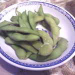 彩華 - 枝豆（セットのもの：食べかけ）