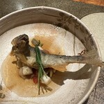 東山 吉寿 - 揚げた鮎で揚げ出し風に