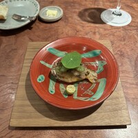 新門前 米村 - 鮎のコンフィ 胡瓜のソース