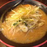 一番五郎 - 2014年4月。野菜たっぷり味噌ラーメン670円。生姜とニンニクが効いております。麺もシコシコ。