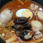 ラーメン こころ - 海老味噌スープ仕立てのホタテラーメン