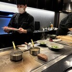 銀座 和牛鉄板焼 USHIGAMI - 