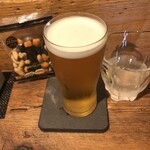 麹町いづみや しろ - あがりビール・亀田 海苔ピーパック