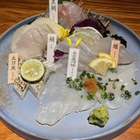新和食ひとはし - 本日のお造り盛り合わせ