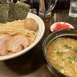 麺屋 承太郎 - プラチナつけ麺、特トッピング。