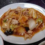 中華工房五色園 - 令和6年9月 ランチタイム(11:00〜14:00)
ワンコインランチ 税込500円
八宝菜、サラダ、ライス、スープ