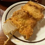 新橋お多幸 - 串揚げは玉ねぎの次が肉になっていた