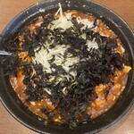 和風とんこつ たまる屋 - 背脂マーボーメン＋岩のり、＋白ネギ