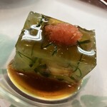宴庵 ふるや - 鰻とキュウリの煮こごり