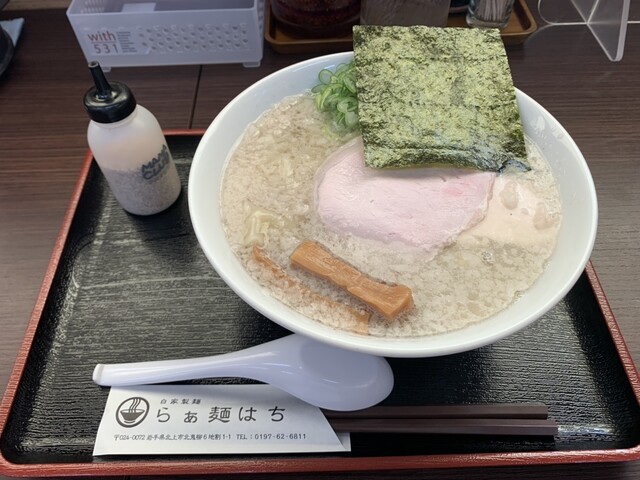 自家製麺 らぁ麺はち - 柳原（ラーメン）の写真