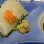 旅館　一乃松 - 朝ご飯(イカ刺し)