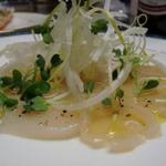 リトルスイス - 前菜一例】ホタテ貝のマリネ野菜添えゆず風味　